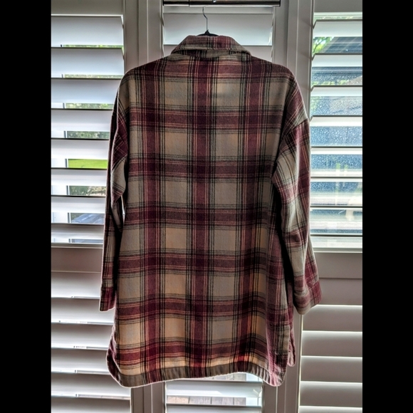 Banana Republic Pink and Cream Plaid Jacket/Shacket NWOT - Picture 8 of 8